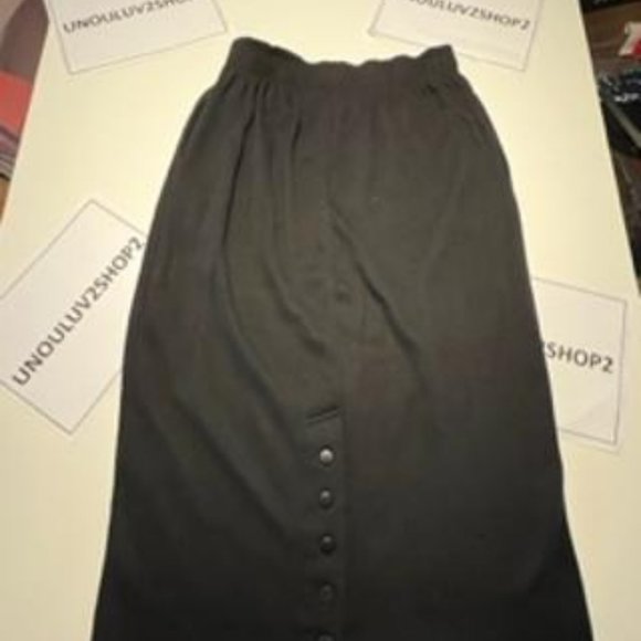 Jacque & KoKo Over The Knee Black Skirt - Picture 4 of 4